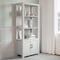 Martha Stewart Hutton Four Tier Shaker Style Bookcase with Storage Cabinet in Gray with Brushed Nickel Hardware ZG-053-GY-MS - alternate 7